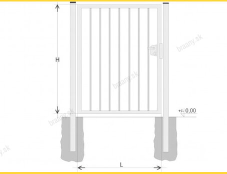 Bránka jednokrídlová SOLID