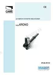 Návod krídlové brány