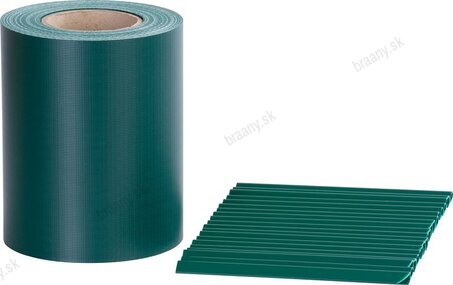 Páska EUROSTANDART tieniaca, zelená, 190mm, L-35m, s 20 klipsami, 450g/m2